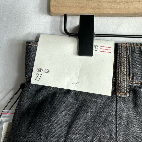 UO BDG Low-Rise Trouser Jeans Washed Black Denim NWT in Size 27 - Picture 7 of 8